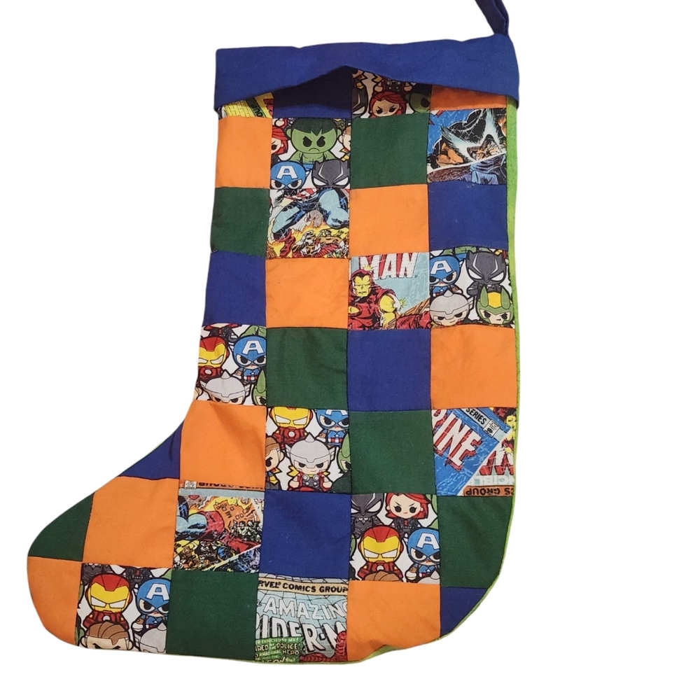Handmade Marvel Super Hero Stocking